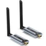 جهاز إرسال واستقبال HDMI لاسلكي بدقة 1080p من ماركة EDUP ، مع هوائيات خارجية ومدى يصل إلى 150 م