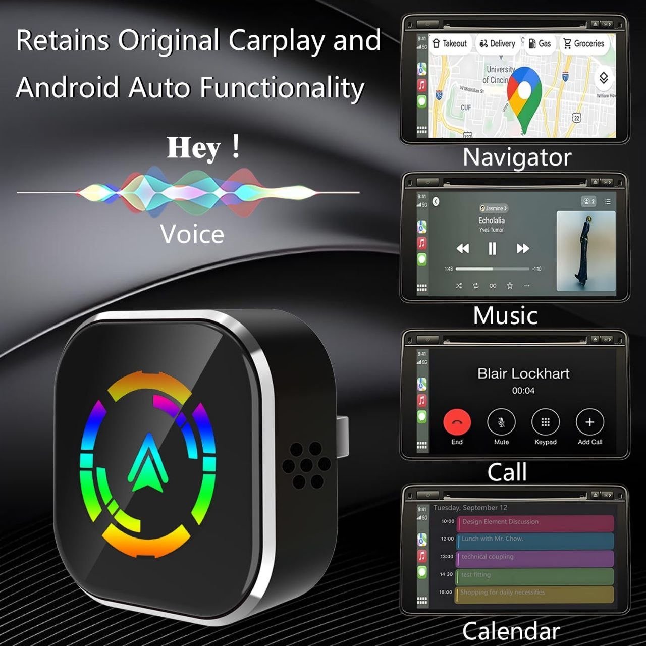 img_0710 محول CarPlay لاسلكي USB بتقنية Bluetooth 5.0 - الصورة 1