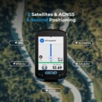 ⁦كمبيوتر دراجة لاسلكي ملون GEOID CC600 للملاحة وتتبع بيانات ركوب الدراجات⁩ - الصورة ⁦6⁩