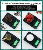 ⁦ميزان القهوة الرقمي COFFEE GATOR بدقة 0.1 غرام ومؤقت مدمج، سعة وزن تصل إلى 3 كجم⁩ - الصورة ⁦6⁩