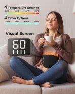 ⁦وسادة تدفئة AROMA SEASON لآلام الدورة الشهرية، قابلة لإعادة الشحن ببطارية 8000 مللي أمبير⁩ - الصورة ⁦2⁩