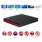 ⁦محرك أقراص CD/DVD خارجي من Rioddas، محمول وقابل لإعادة الكتابة بمنفذ USB 3.0⁩ - الصورة ⁦3⁩