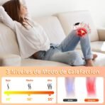 ⁦جهاز تدليك الركبة اللاسلكي مع الحرارة والاهتزاز، قابل لإعادة الشحن⁩ - الصورة ⁦3⁩