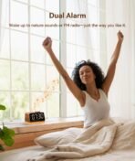 ⁦ساعة منبه DREAM EGG متعددة الوظائف مع راديو FM و25 صوتًا مهدئًا وإضاءة ليلية⁩ - الصورة ⁦4⁩