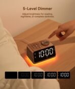 ⁦ساعة منبه DREAM EGG متعددة الوظائف مع راديو FM و25 صوتًا مهدئًا وإضاءة ليلية⁩ - الصورة ⁦5⁩