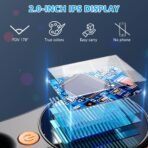 ⁦مجهر رقمي محمول ADUWO بتكبير 500X وشاشة IPS مقاس 2 بوصة مع إضاءة LED⁩ - الصورة ⁦3⁩