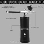 ⁦طقم بخاخ هوائي لاسلكي مع ضاغط هواء – Airbrush Kit⁩ - الصورة ⁦2⁩