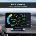 ⁦شاشة عرض أمامية XS HUD OBD2+GPS للسيارة بشاشة LCD ومؤشرات قيادة متعددة⁩ - الصورة ⁦2⁩