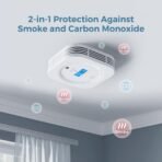 ⁦Aegislink SC200 جهاز إنذار الدخان وأول أكسيد الكربون بشاشة LCD وعمر افتراضي يصل إلى 10 سنوات⁩ - الصورة ⁦2⁩