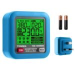 TESMEN TOE-100EMAX جهاز اختبار المقابس الكهربائية وقواطع التسرب الأرضي RCD بشاشة LCD